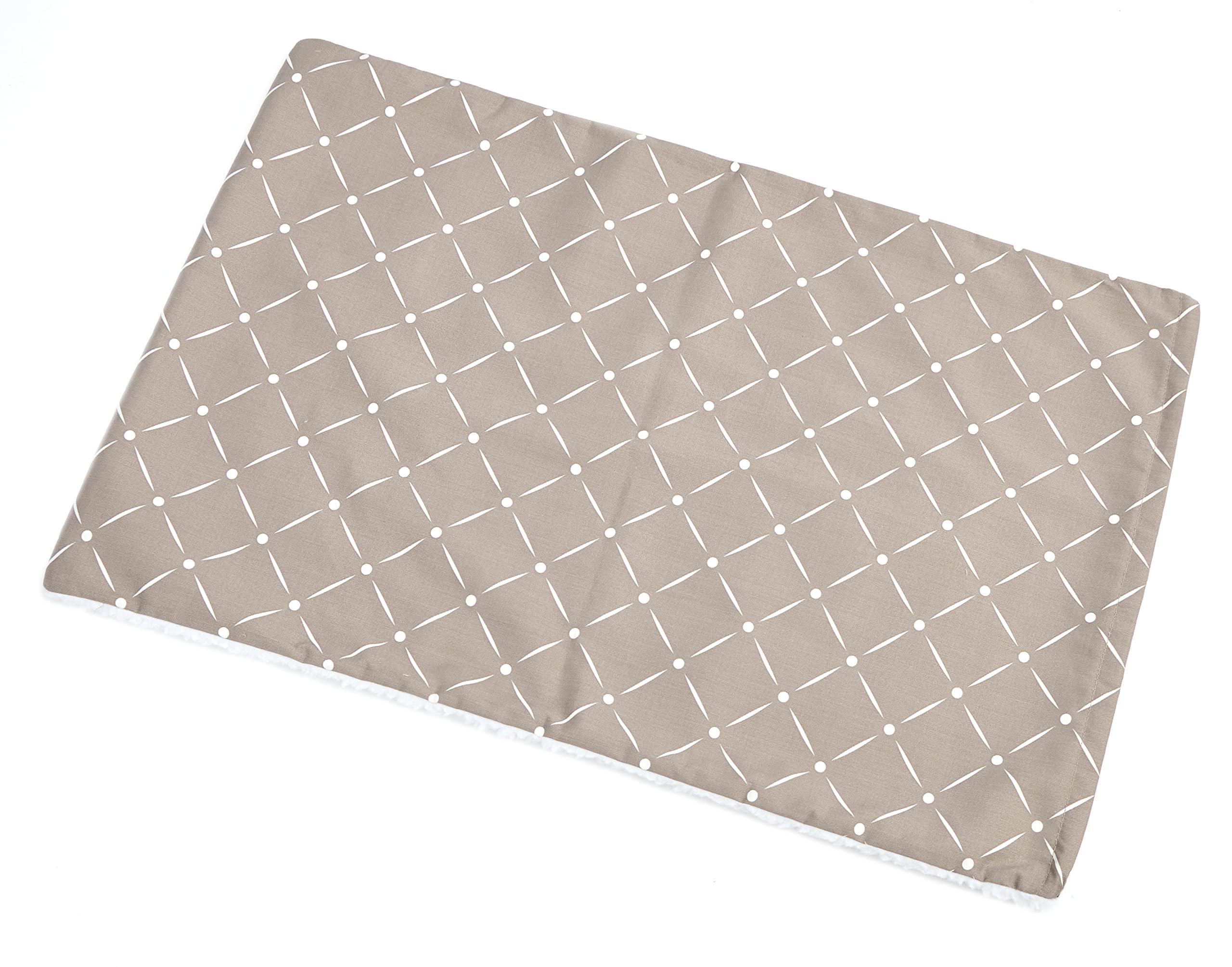 MidWest Quiet Time Reversible Crate Pan Cover, 30-Inch, Mushroom Diamond/Fleece
