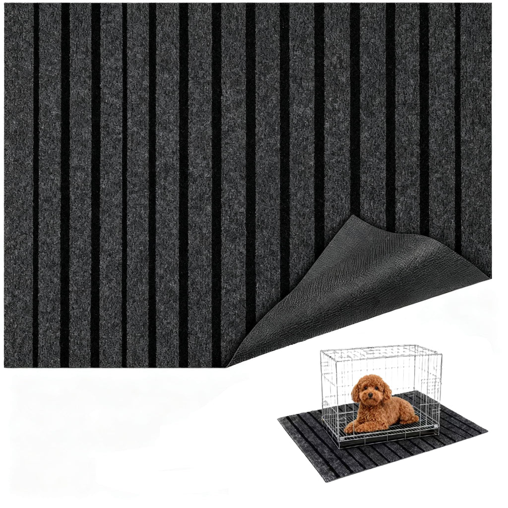 Mluyeri Extra Thick Waterproof Dog Crate Mat 47x31.5 inch for Large Dogs - Non-Slip, Washable Kennel Pad