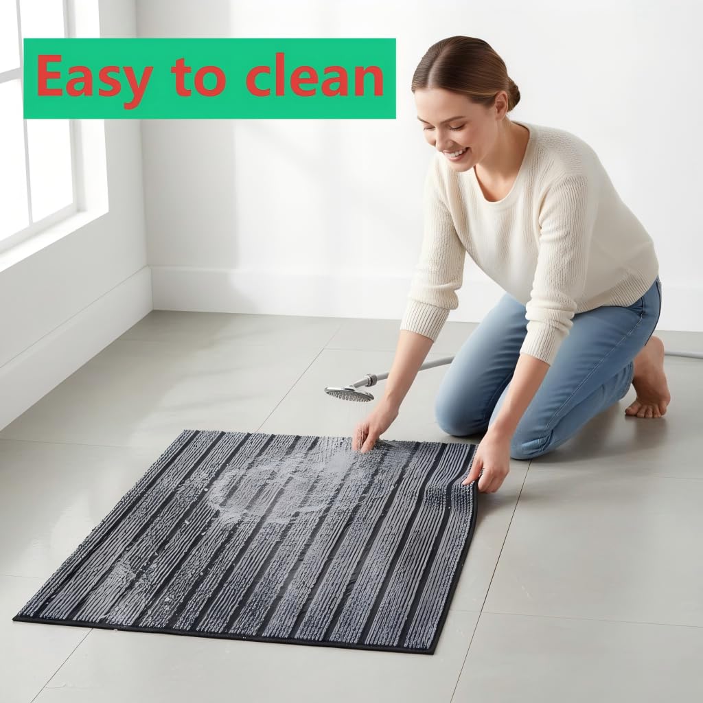 Mluyeri Extra Thick Waterproof Dog Crate Mat 47x31.5 inch for Large Dogs - Non-Slip, Washable Kennel Pad