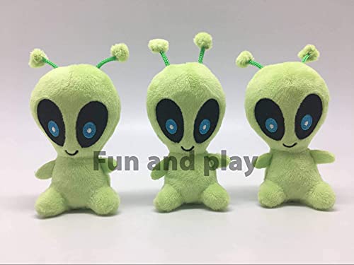 MODERN WAVE Interactive Squeaky Plush Hide and Seek Dog Toy – Spaceship & Aliens, Small