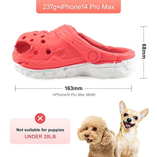 MONDOTOY Dog Chew Toy – Shoe-Shaped Natural Rubber for Aggressive Chewers, Medium Large Breeds
