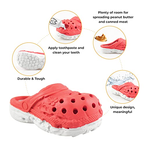 MONDOTOY Dog Chew Toy – Shoe-Shaped Natural Rubber for Aggressive Chewers, Medium Large Breeds