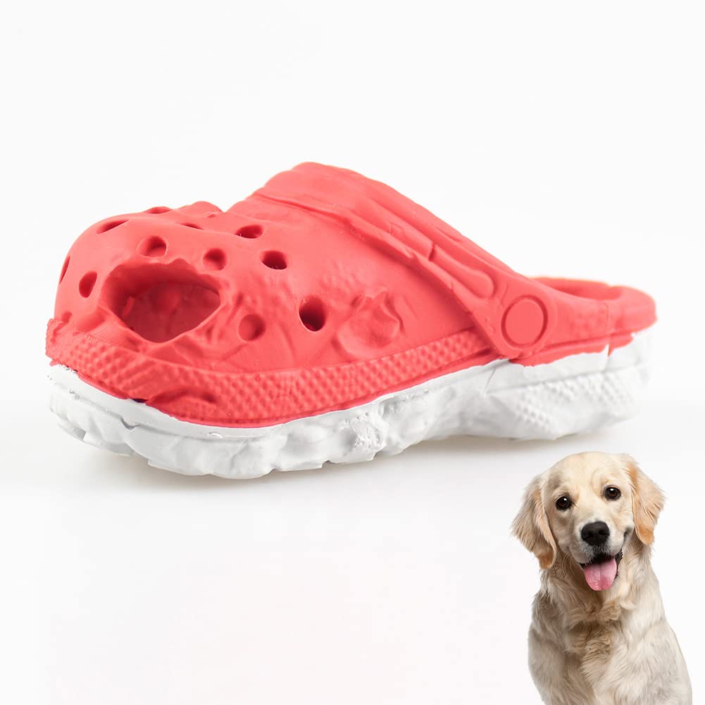 MONDOTOY Dog Chew Toy – Shoe-Shaped Natural Rubber for Aggressive Chewers, Medium Large Breeds