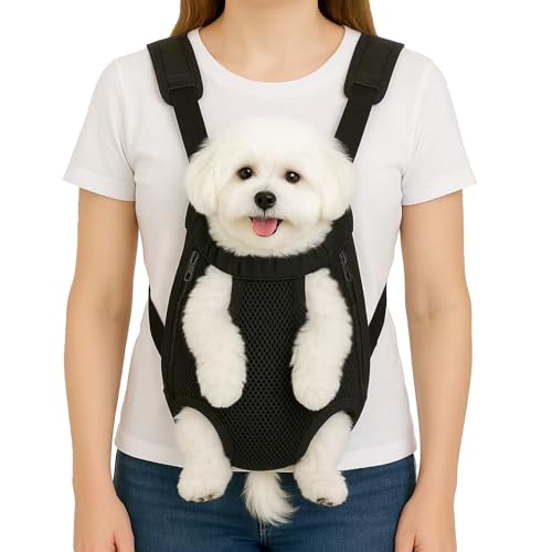Mosago Dog Backpack Carrier for Small Dogs 7-11 Lbs – Adjustable Front/Back Wear – Legs Out Design for Walking, Hiking, Camping