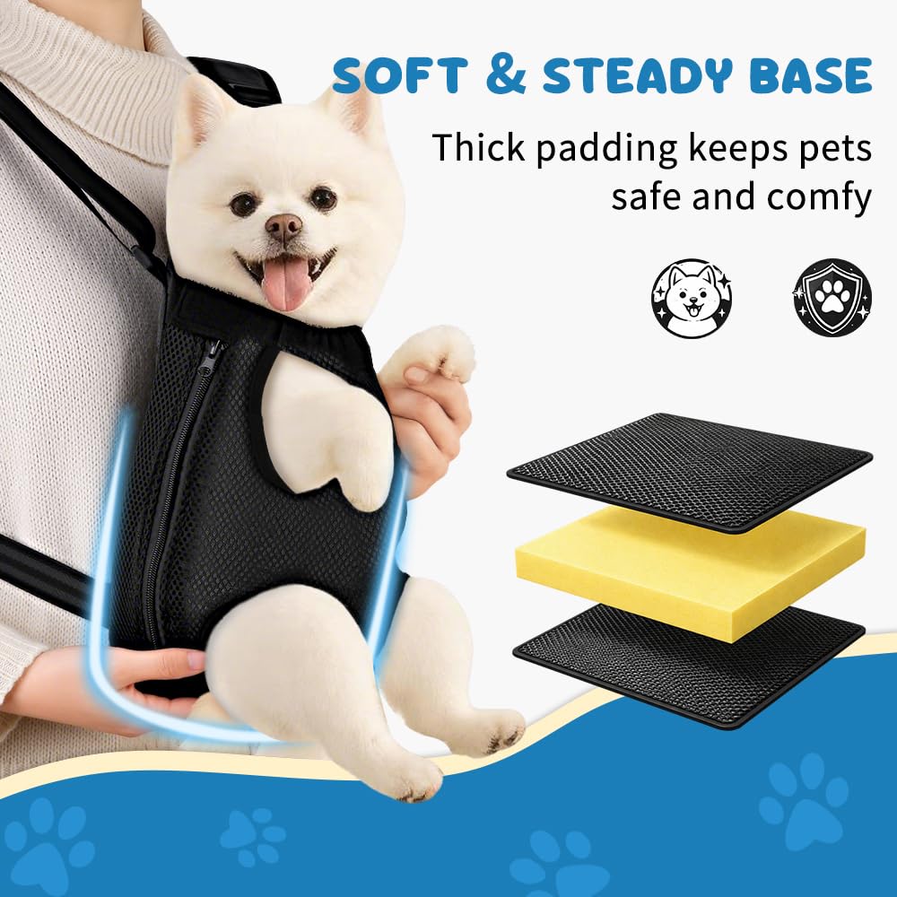 Mosago Dog Backpack Carrier for Small Dogs 7-11 Lbs – Adjustable Front/Back Wear – Legs Out Design for Walking, Hiking, Camping