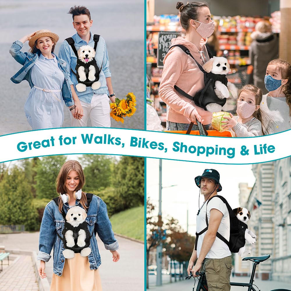 Mosago Dog Backpack Carrier for Small Dogs 7-11 Lbs – Adjustable Front/Back Wear – Legs Out Design for Walking, Hiking, Camping