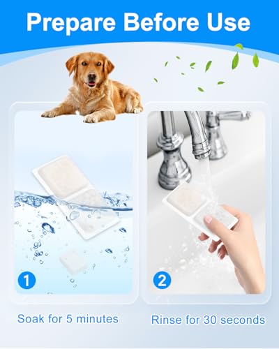 MyfatBOSS 8+8 Pack Dog Water Fountain Filter Replacement for 3.4Gal/13L Pet Fountains – Carbon and Sponge Filters