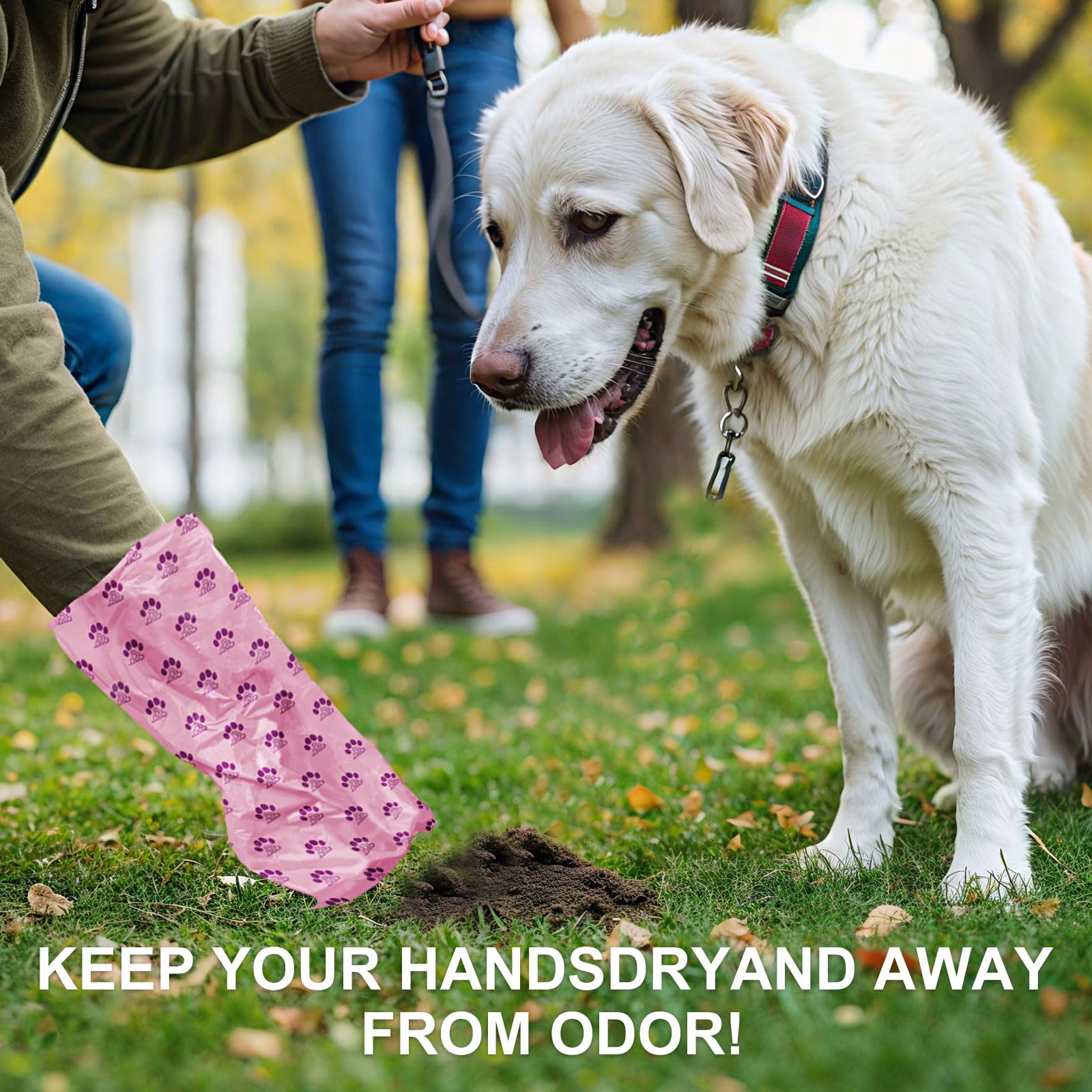 MYGODPET 300 Count Lavender Scented Biodegradable Dog Poop Bags Rolls - EPI Degradable Leak Proof Waste Bags for Dogs and Cats, 9x13 Inch