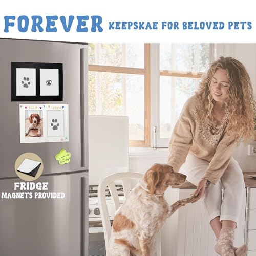 MYPAWLETS Inkless Pet Paw Print Kit - Mess-Free Clean Touch Ink Pad for Dog & Cat Prints, 4 Pack