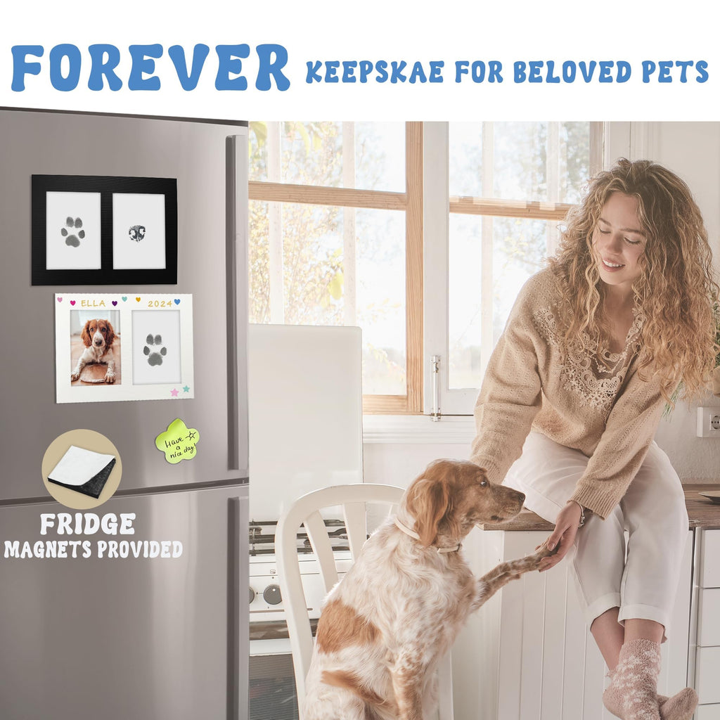 MYPAWLETS Inkless Pet Paw Print Kit - Mess-Free Clean Touch Ink Pad for Dog & Cat Prints, 4 Pack