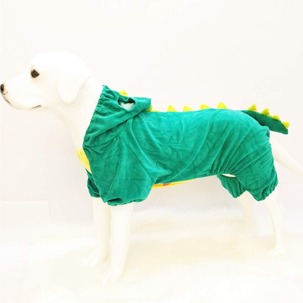 NACOCO Green Dinosaur Dog Costume for Large Dogs (4XL)