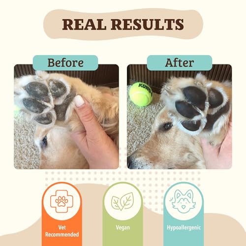 Natural Dog Company PawTection Dog Paw Wax – Protective Barrier for Hot Pavement, Sand & Trails, 2 oz Stick, Non-Toxic & Lick Safe