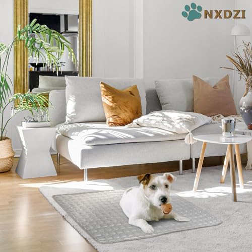 NXDZI Dog Cooling Mat 40x28 Inches - Self-Cooling Fabric, Washable, Indoor/Outdoor Use for Medium Dogs