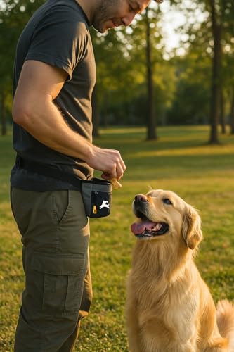 OllyDog Goodie Treat Bag – Magnetic Closure Dog Training Pouch with 3 Ways to Wear (Castle Rock)