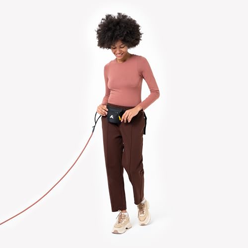 OllyDog Goodie Treat Bag – Magnetic Dog Treat Pouch with Recycled Fabric, 3 Ways to Wear, Hands-Free Training (Raven S'25)