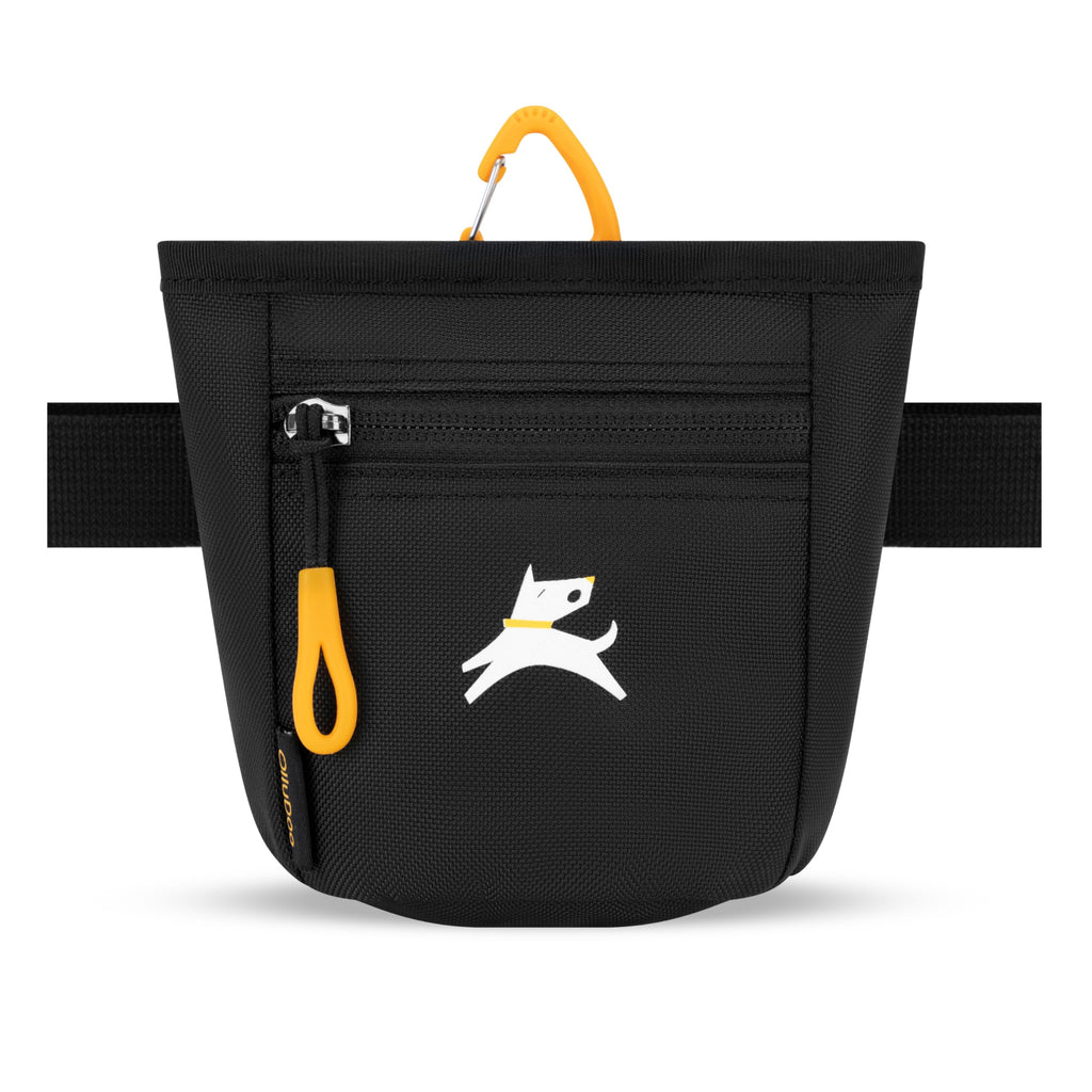 OllyDog Goodie Treat Bag – Magnetic Dog Treat Pouch with Recycled Fabric, 3 Ways to Wear, Hands-Free Training (Raven S'25)
