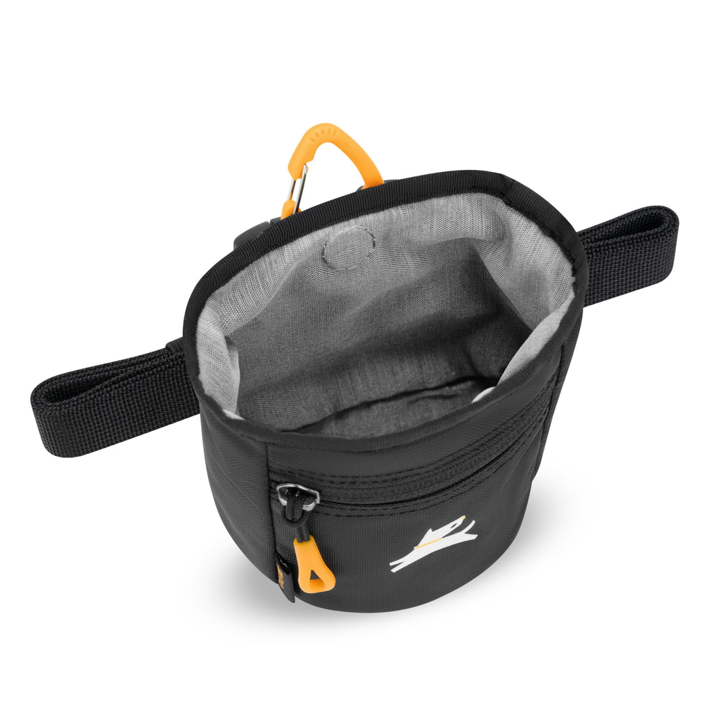 OllyDog Goodie Treat Bag – Magnetic Dog Treat Pouch with Recycled Fabric, 3 Ways to Wear, Hands-Free Training (Raven S'25)