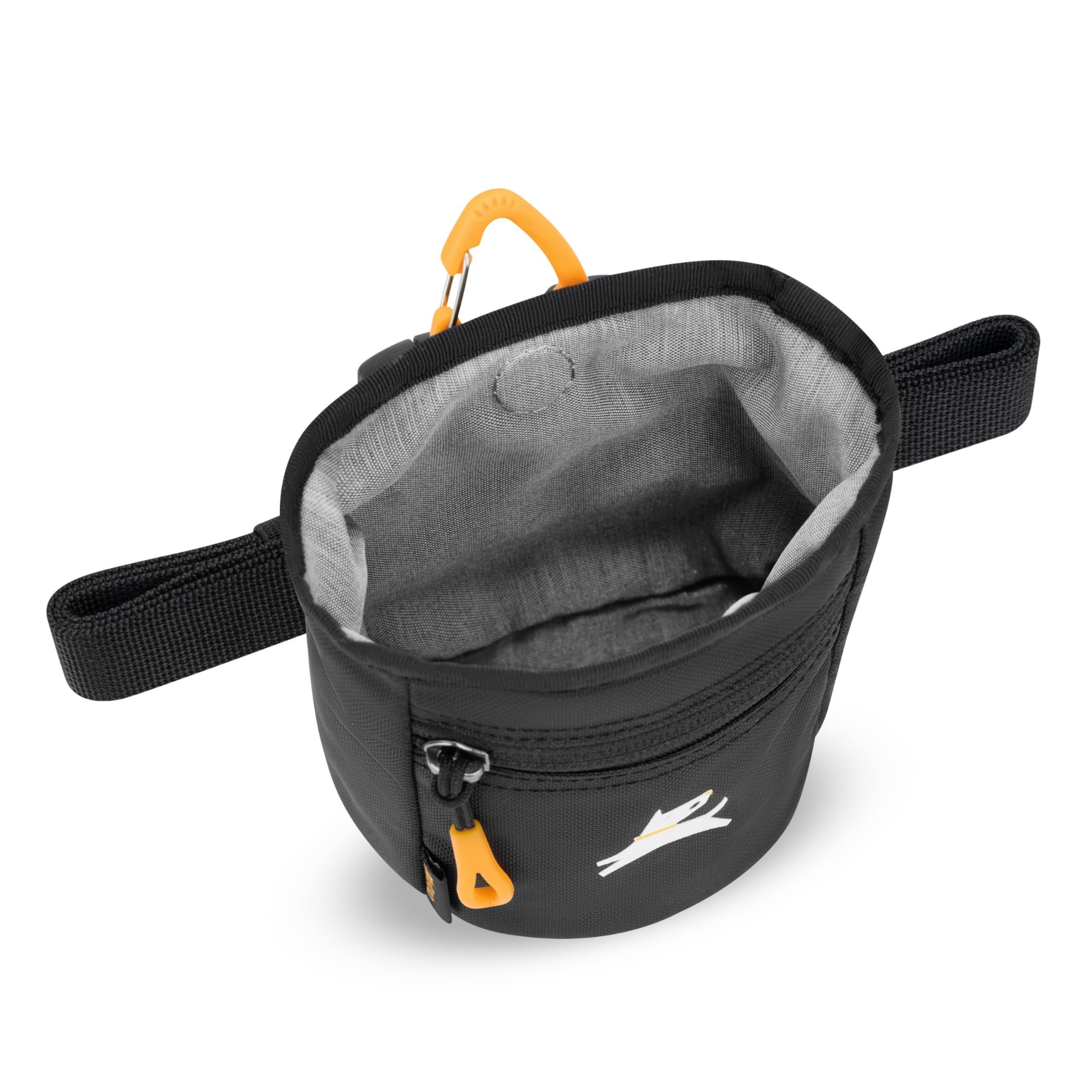 OllyDog Goodie Treat Bag – Magnetic Dog Treat Pouch with Recycled Fabric, 3 Ways to Wear, Hands-Free Training (Raven S'25)