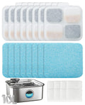 oneisall 8-Pack Replacement Filter Set for PW07SAU Dog Water Fountain (10L/2.64Gal)
