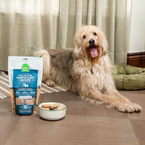 Open Farm Freeze Dried Raw Dog Food Patties - Grass-Fed Beef, 10.5 oz (Complete Meal or Topper)