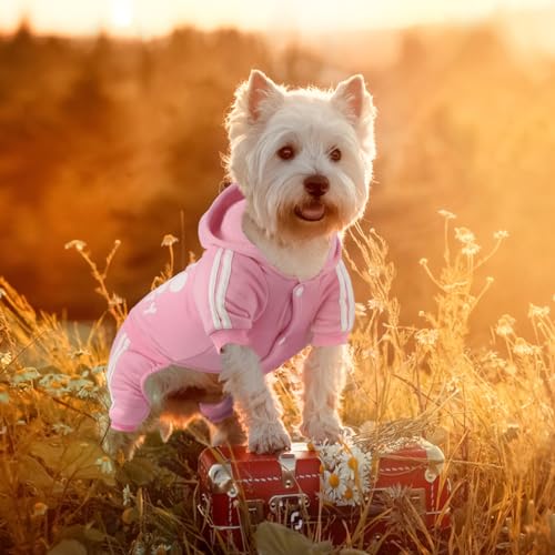 Otunrues Dog Hoodie XX-Large – Soft Cotton Pullover with Snap Closure, Pink