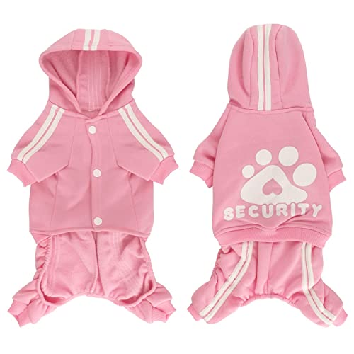 Otunrues Dog Hoodie XX-Large – Soft Cotton Pullover with Snap Closure, Pink