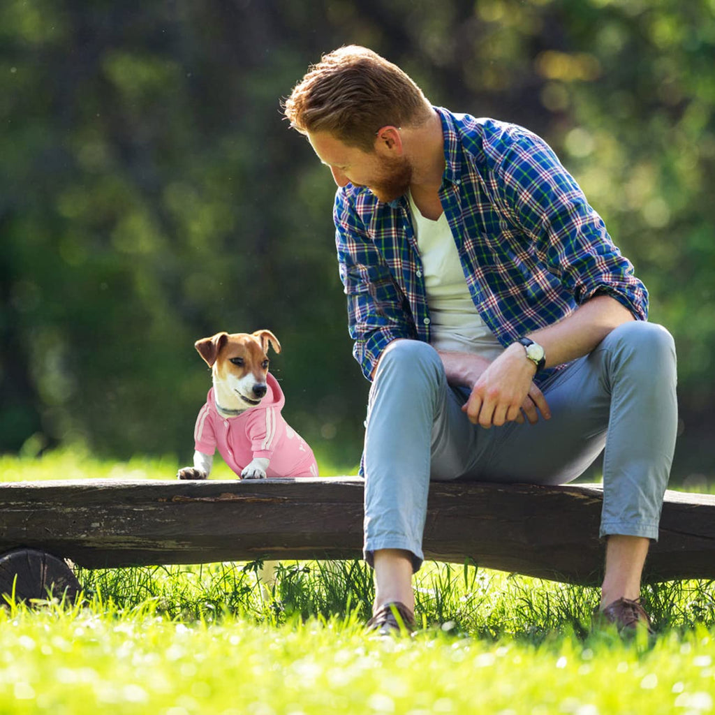 Otunrues Dog Hoodie XX-Large – Soft Cotton Pullover with Snap Closure, Pink