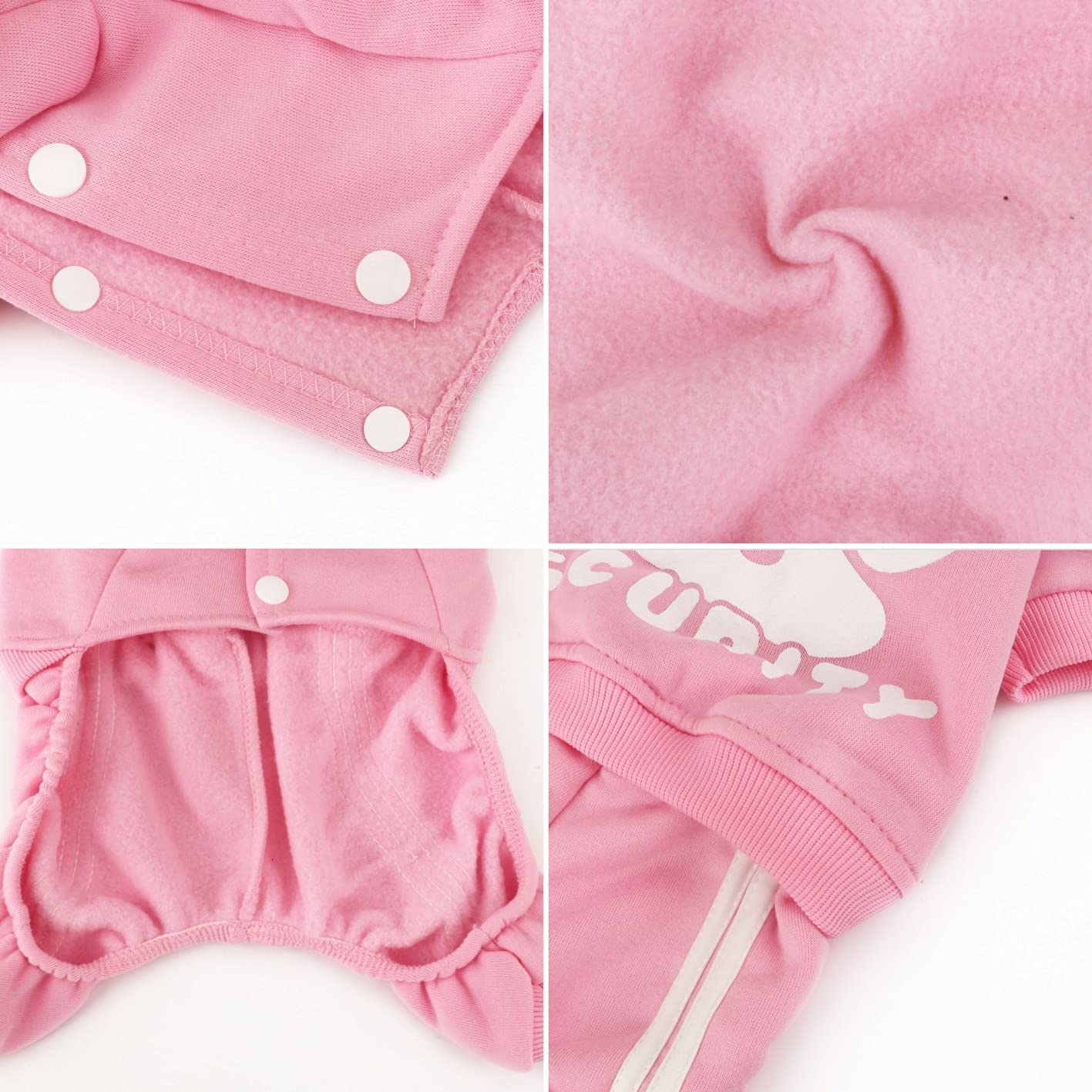 Otunrues Dog Hoodie XX-Large – Soft Cotton Pullover with Snap Closure, Pink