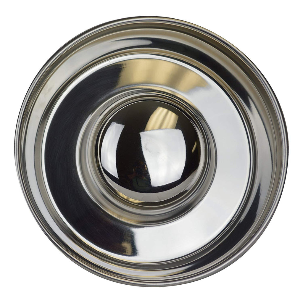 Our Pets Durapet Stainless Steel Slow Feed Bowl Medium - 5 Cup Capacity with Skid-Proof Bottom