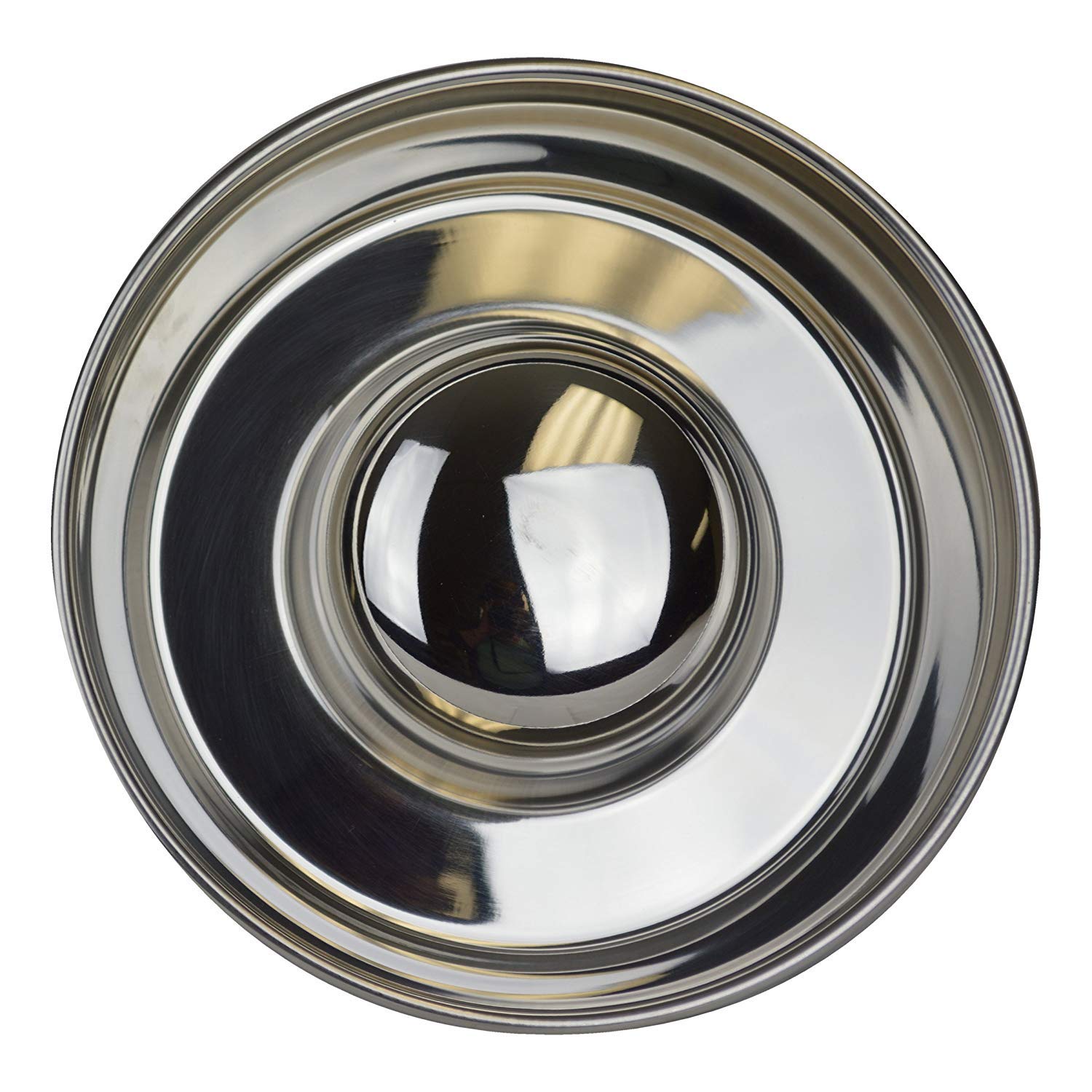 Our Pets Durapet Stainless Steel Slow Feed Bowl Medium - 5 Cup Capacity with Skid-Proof Bottom