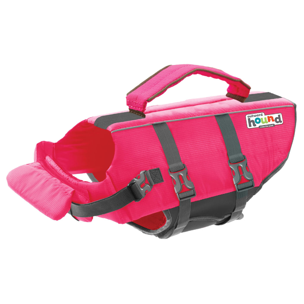 Outward Hound Granby Splash Pink Dog Life Jacket XS - High-Buoyancy Swim Vest for Small Dogs
