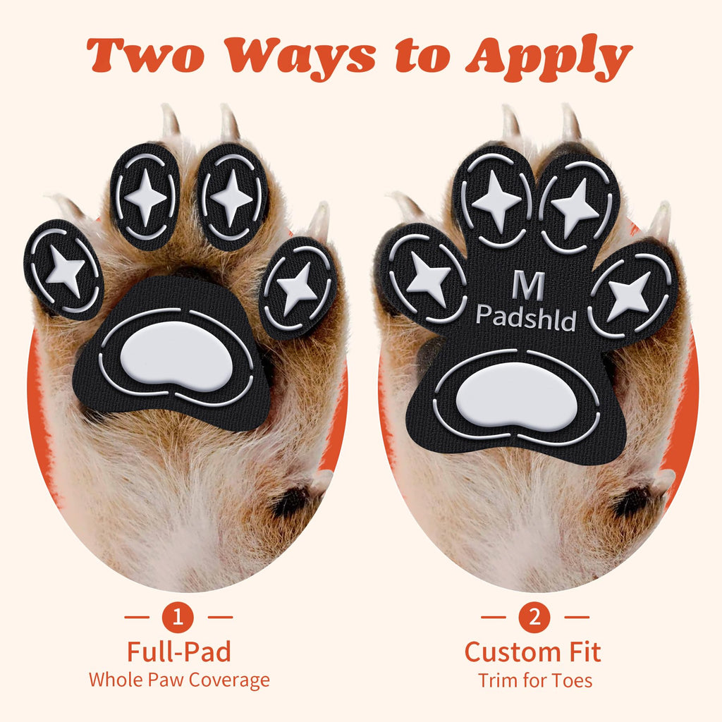 Padshld Dog Paw Protectors (XXXL) - 24 Pack Anti Slip Paw Pads for Senior Dogs & Puppies on Hardwood Floors