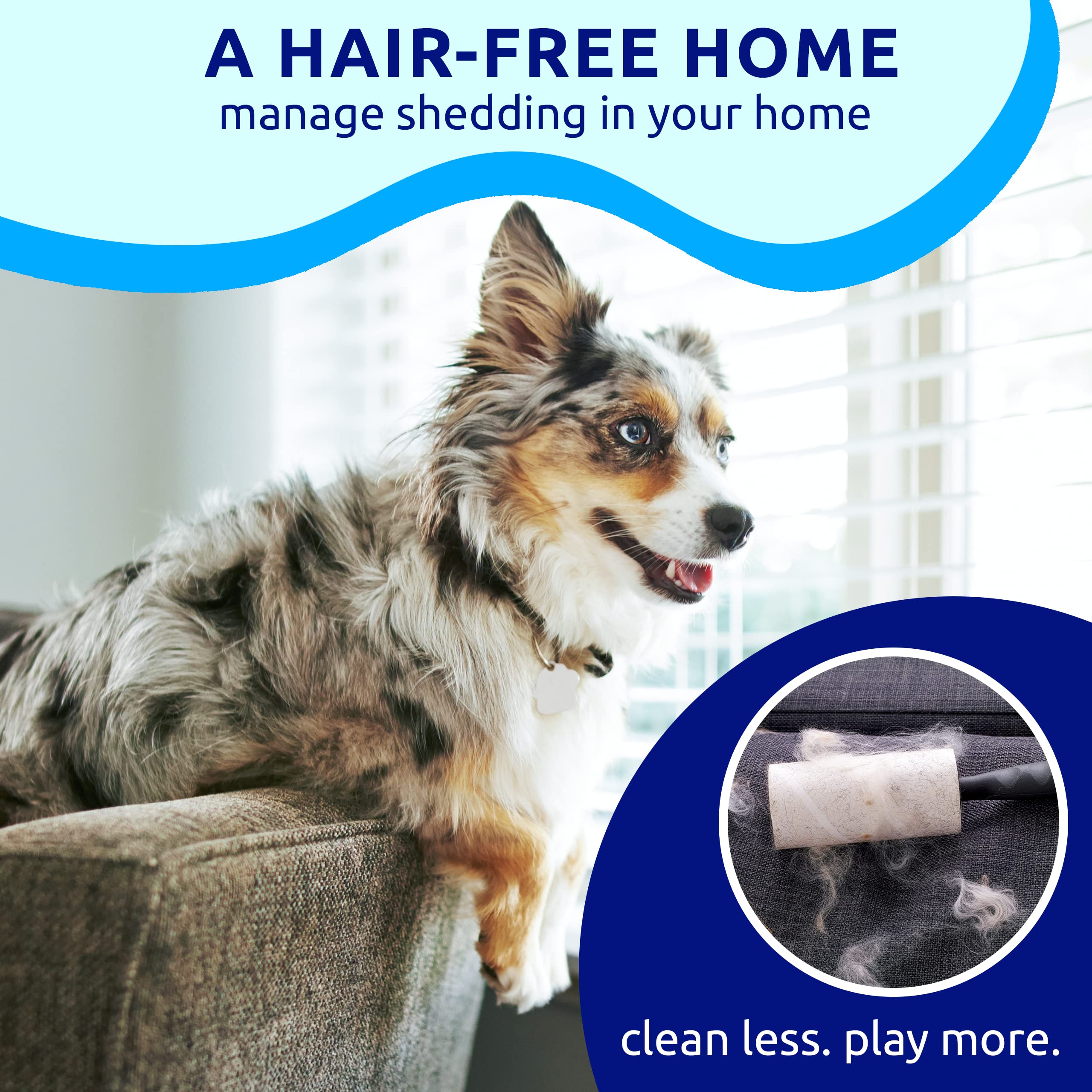 Pat Your Pet Dual-Sided Deshedding Brush for Dogs and Cats – 9 & 17 Teeth, Skin-Safe Rounded Tips, Non-Slip Handle, Includes Paw Tag