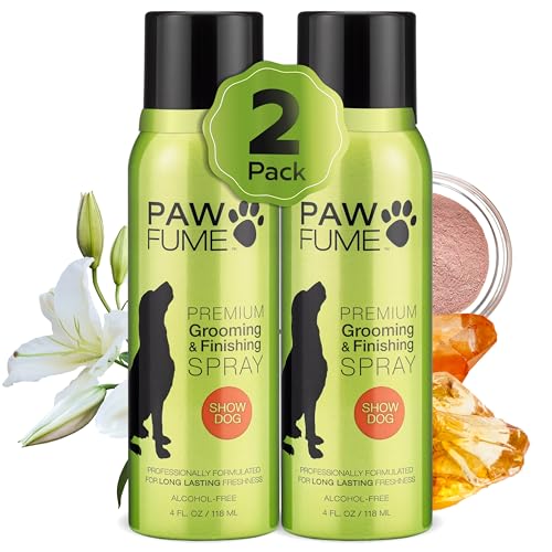 Paw Fume 2-Pack Dog Cologne Spray – Hypoallergenic, Alcohol-Free, Detangling Formula for All-Day Freshness