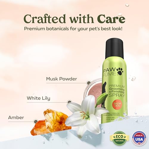 Paw Fume 2-Pack Dog Cologne Spray – Hypoallergenic, Alcohol-Free, Detangling Formula for All-Day Freshness