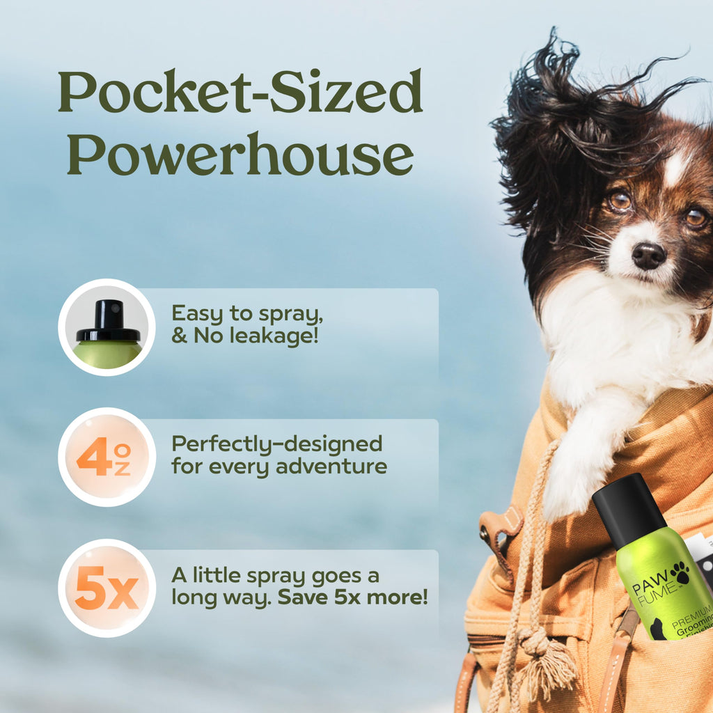 Paw Fume 2-Pack Dog Cologne Spray – Hypoallergenic, Alcohol-Free, Detangling Formula for All-Day Freshness