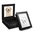 PCS Paw Print Kit – Non-Toxic Clay Pet Paw Print Keepsake in Black Synthetic Leather Box