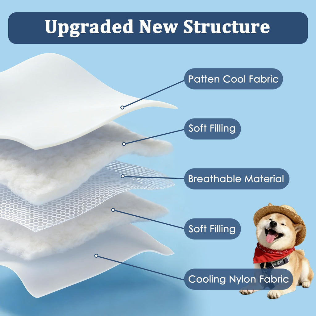 Pedobi Dog Cooling Mat 28x40 - Lightweight Ice Silk Cooling Blanket for Dogs and Cats, Machine Washable Furniture Protector