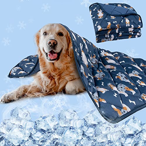 Pedobi Dog Cooling Mat 28x40 - Lightweight Ice Silk Cooling Blanket for Dogs and Cats, Machine Washable Furniture Protector