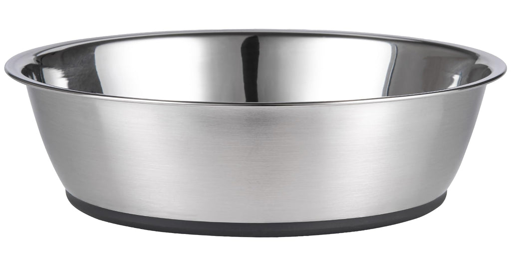 PEGGY11 6-Cup Stainless Steel Pet Bowl – Lightweight with Non-Slip Silicone Base
