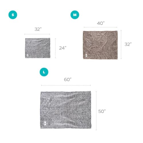 Pet Parents Large Slate Blanket - Soft Sherpa Dog and Cat Blanket, Water Resistant, Reversible, 60x50 Inches