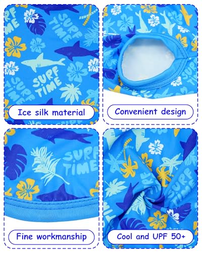 PET SHOW 4-Pack Dog Hawaiian Shirts – UPF 50+ Sun Protection Sleeveless Tank Tops for Small to Medium Dogs (Medium)