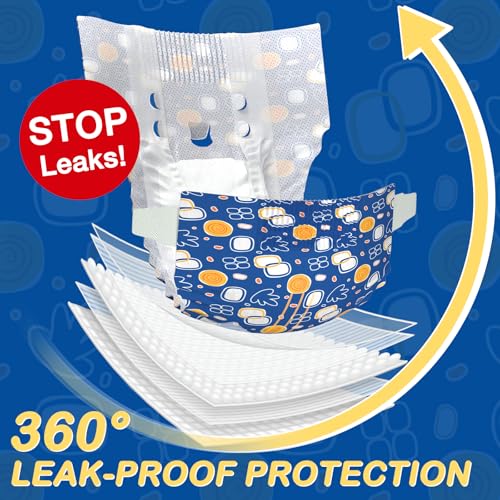 Pet Soft Disposable Dog Diapers for Females - XXS, 30 Pack with Wetness Indicator, Mixed Patterns