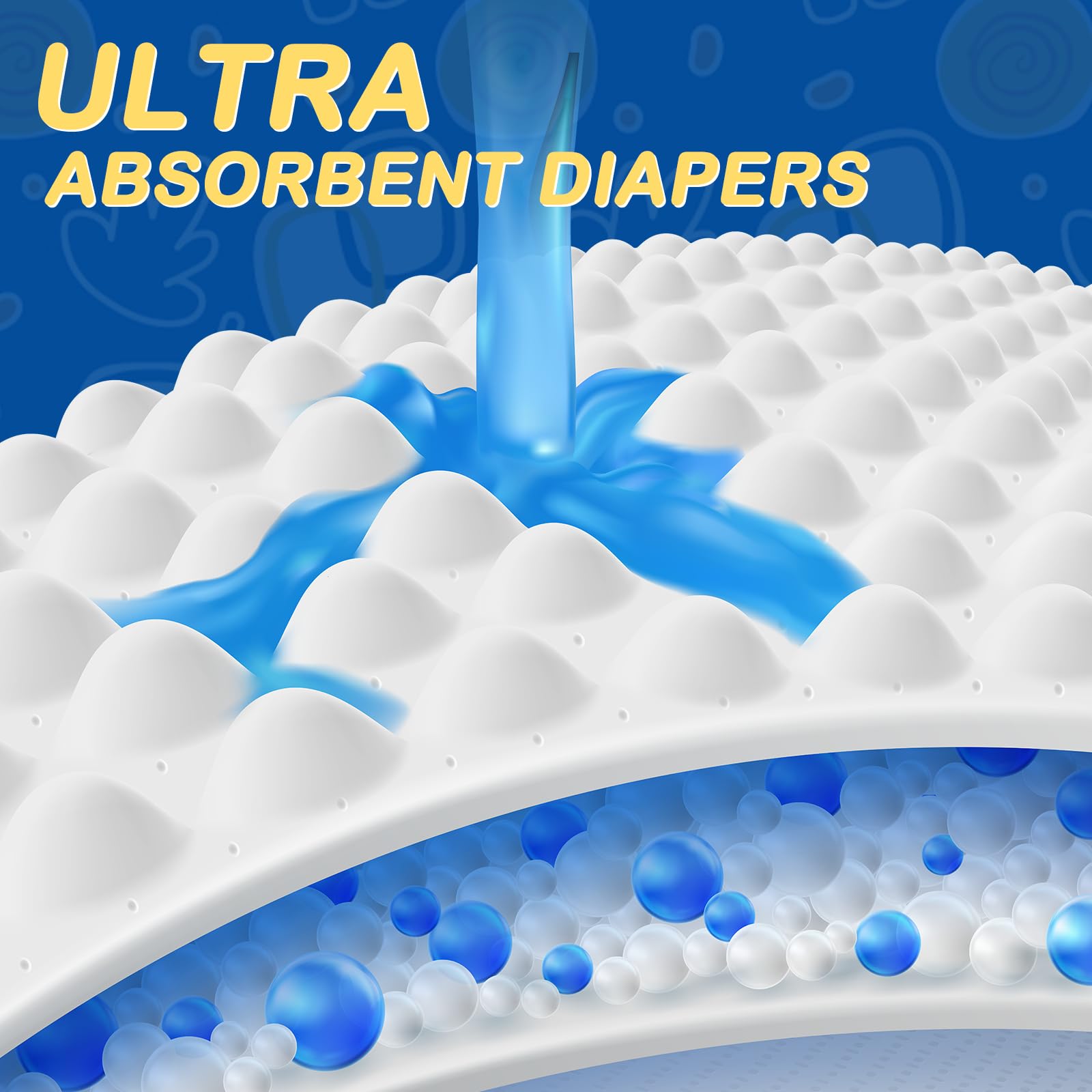 Pet Soft Disposable Dog Diapers for Females - XXS, 30 Pack with Wetness Indicator, Mixed Patterns