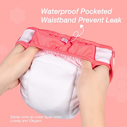 Pet Soft Washable Female Dog Diapers (3 Pack) - Small, Reusable, Leak-Proof for Heat & Incontinence