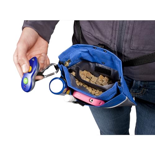 PetSafe Treat Pouch Sport - Durable Canvas Dog Training Pouch with Divided Pocket, Red