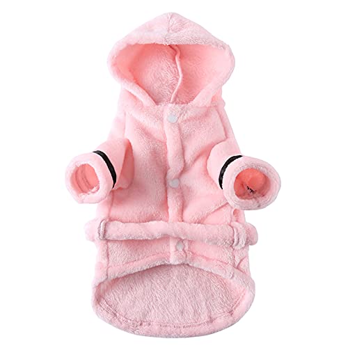 Petyoung Dog Bathrobe – Hooded Poncho for Small Breeds, Super Absorbent & Quick-Drying