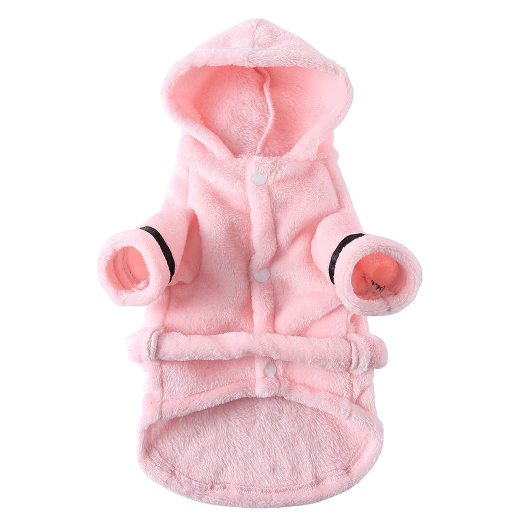 Petyoung Dog Bathrobe – Hooded Poncho for Small Breeds, Super Absorbent & Quick-Drying