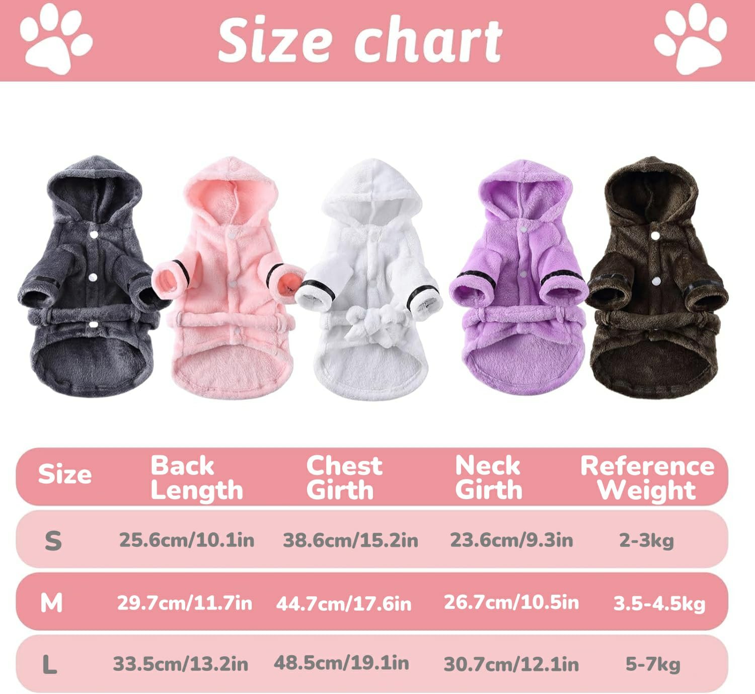 Petyoung Dog Bathrobe – Hooded Poncho for Small Breeds, Super Absorbent & Quick-Drying