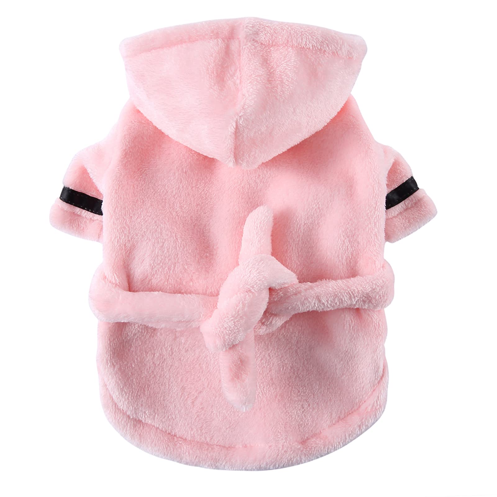 Petyoung Dog Bathrobe – Hooded Poncho for Small Breeds, Super Absorbent & Quick-Drying